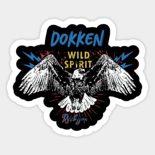 dokken rock you Sticker